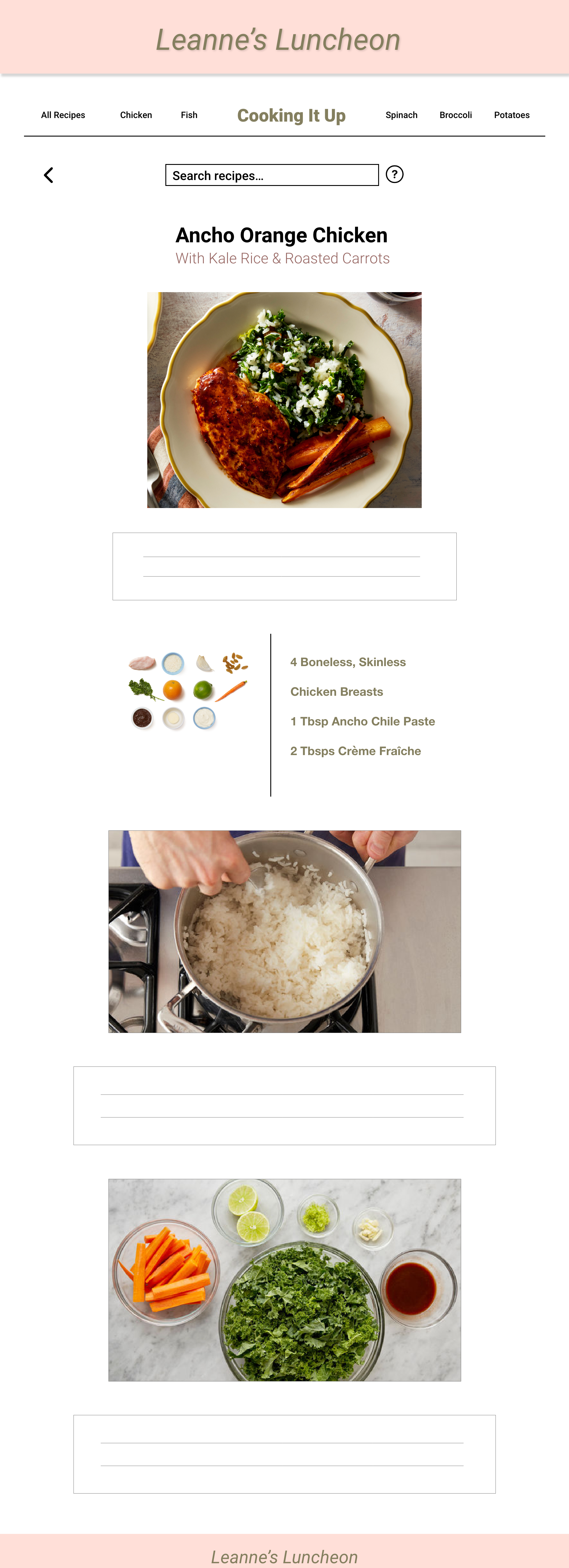 Recipe Webpage